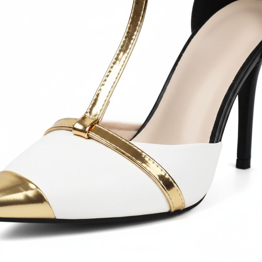 Charlotte | Elegant Ankle Bow T Strap Heels