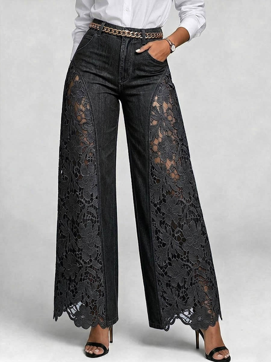 Bria wide leg jeans - Black