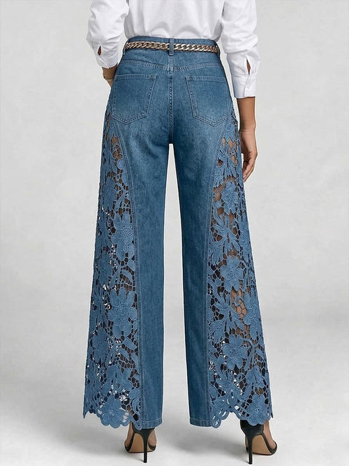 Bria wide leg jeans - Navy Blue
