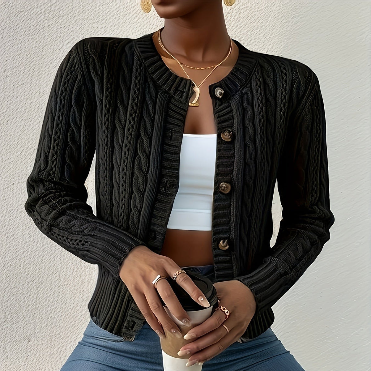 black-cardigan