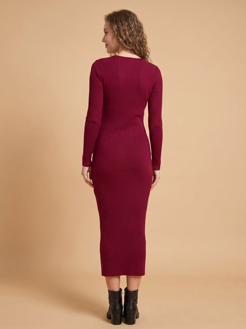 burgundy-dress