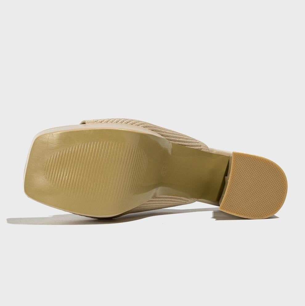 Mae chunky platform block heels - Beige