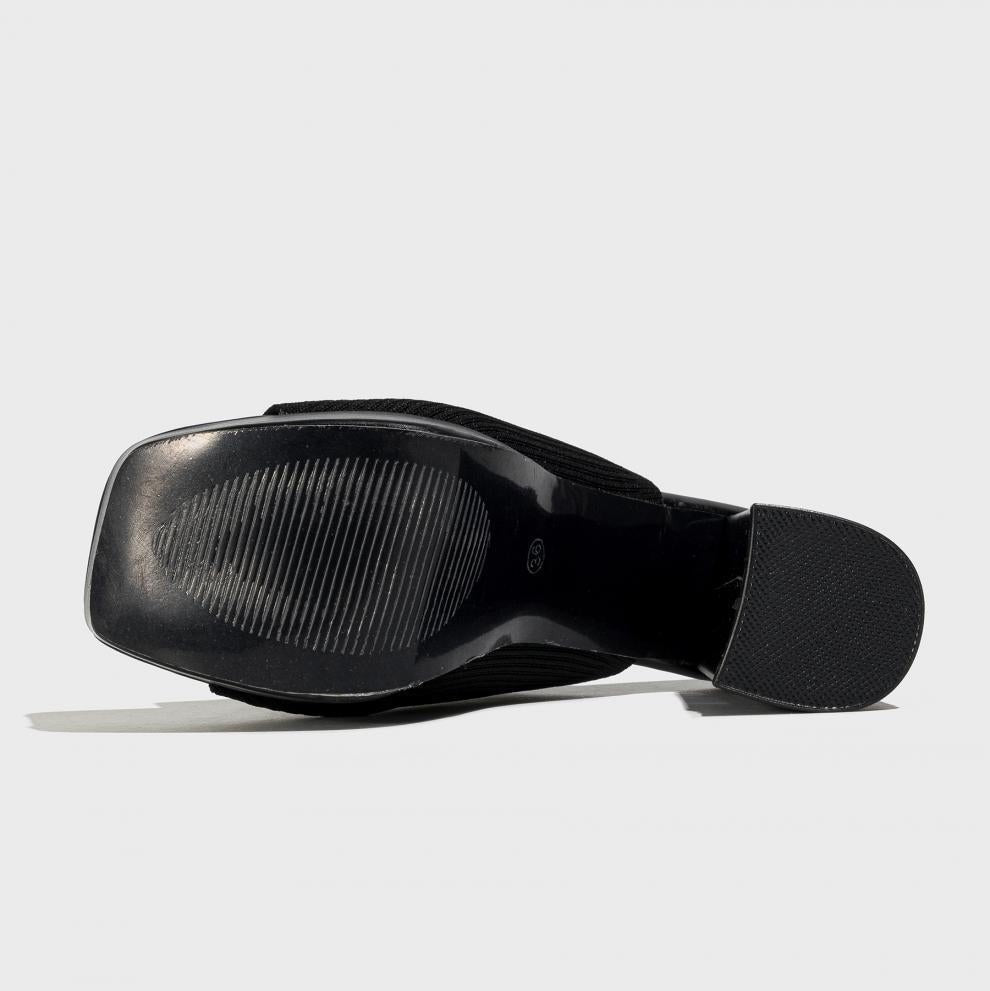Mae chunky platform block heels - Black