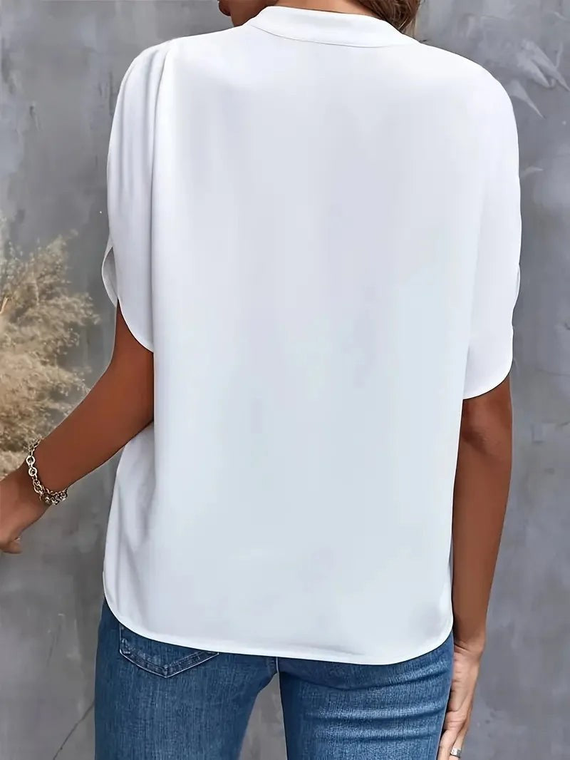 Elena V neck blouse - detail