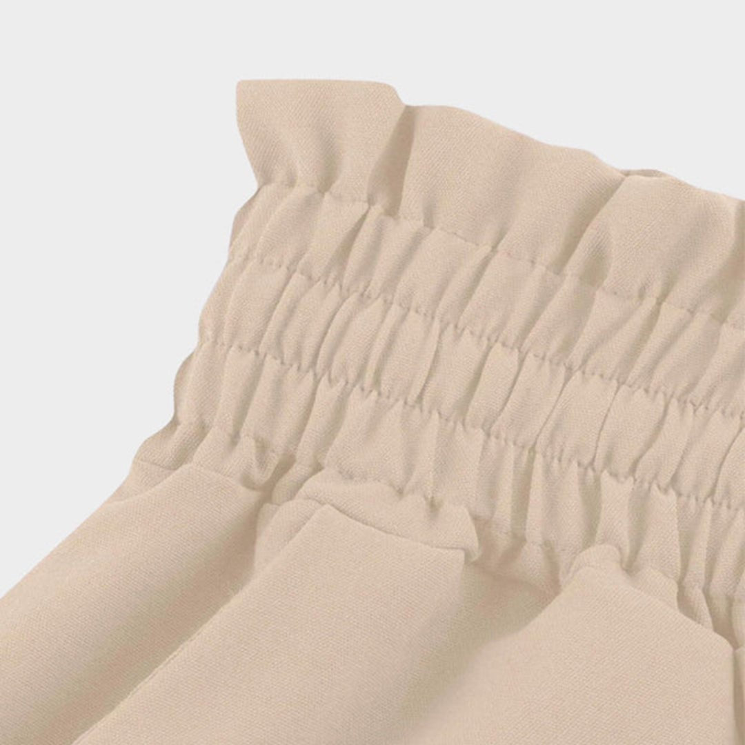 Sofia palazzo linen pants - detail